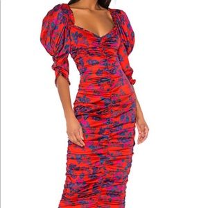 For Love & Lemons Monet Midi Dress